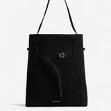 Tote du Jour Black Suede