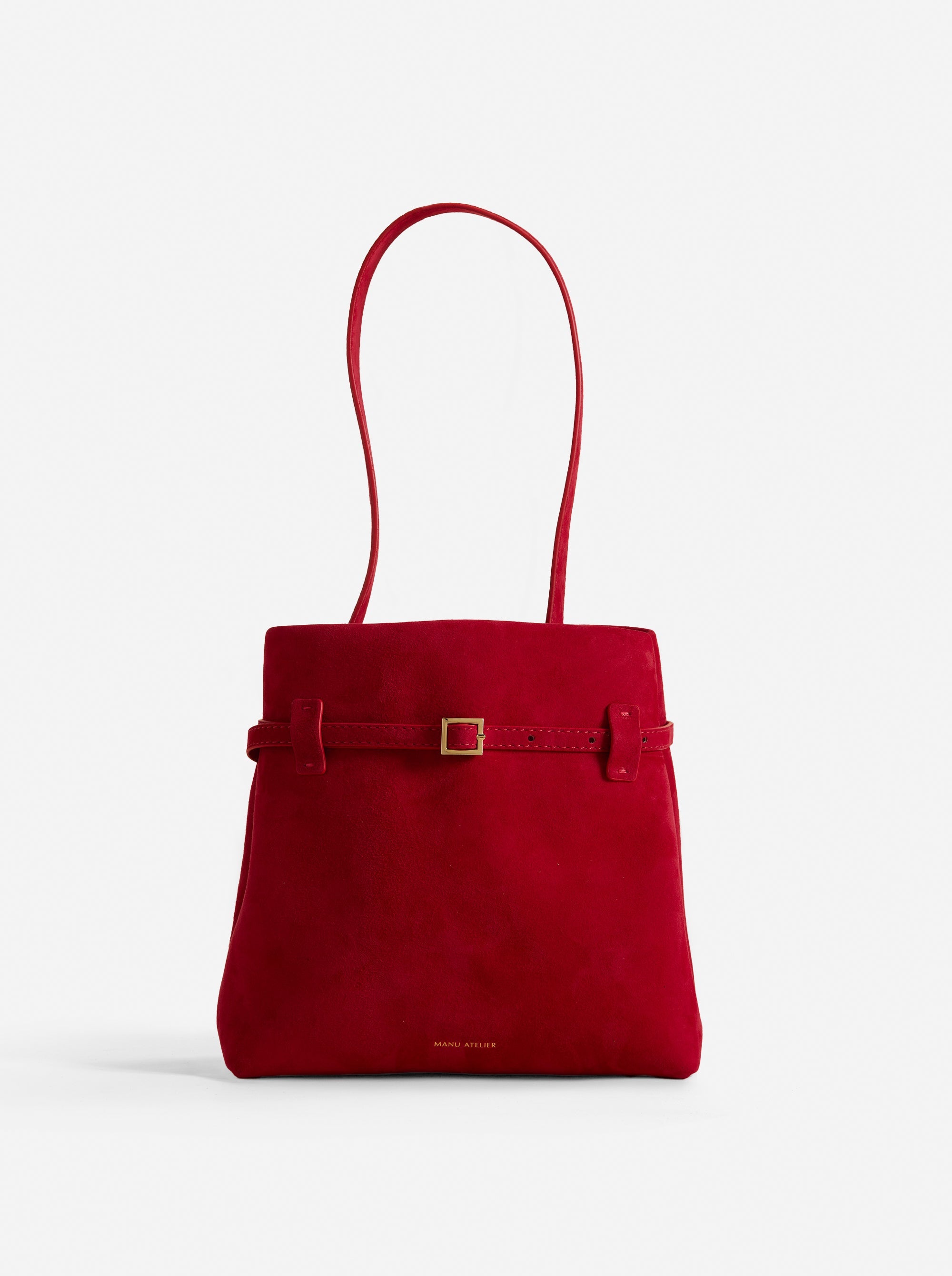 Mini Tote du Jour Red Suede