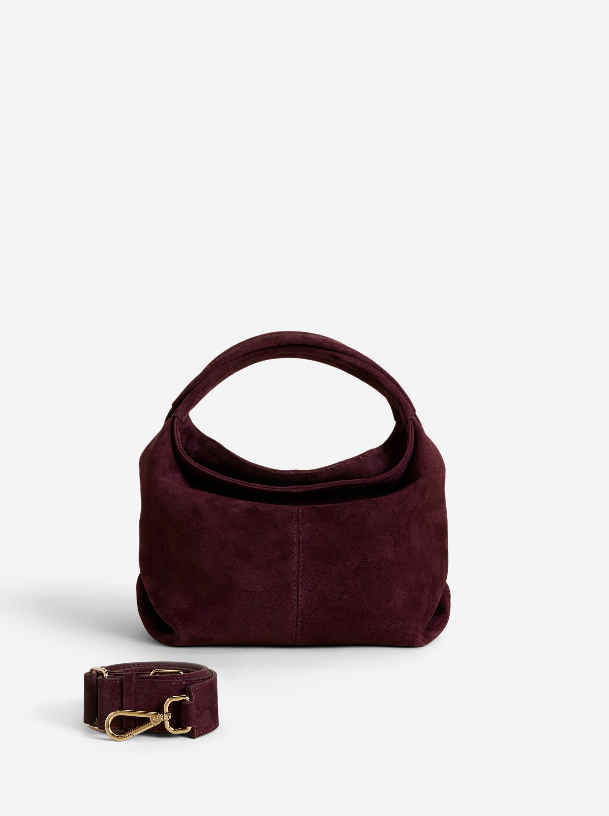 Mini Gala Suede Merlot