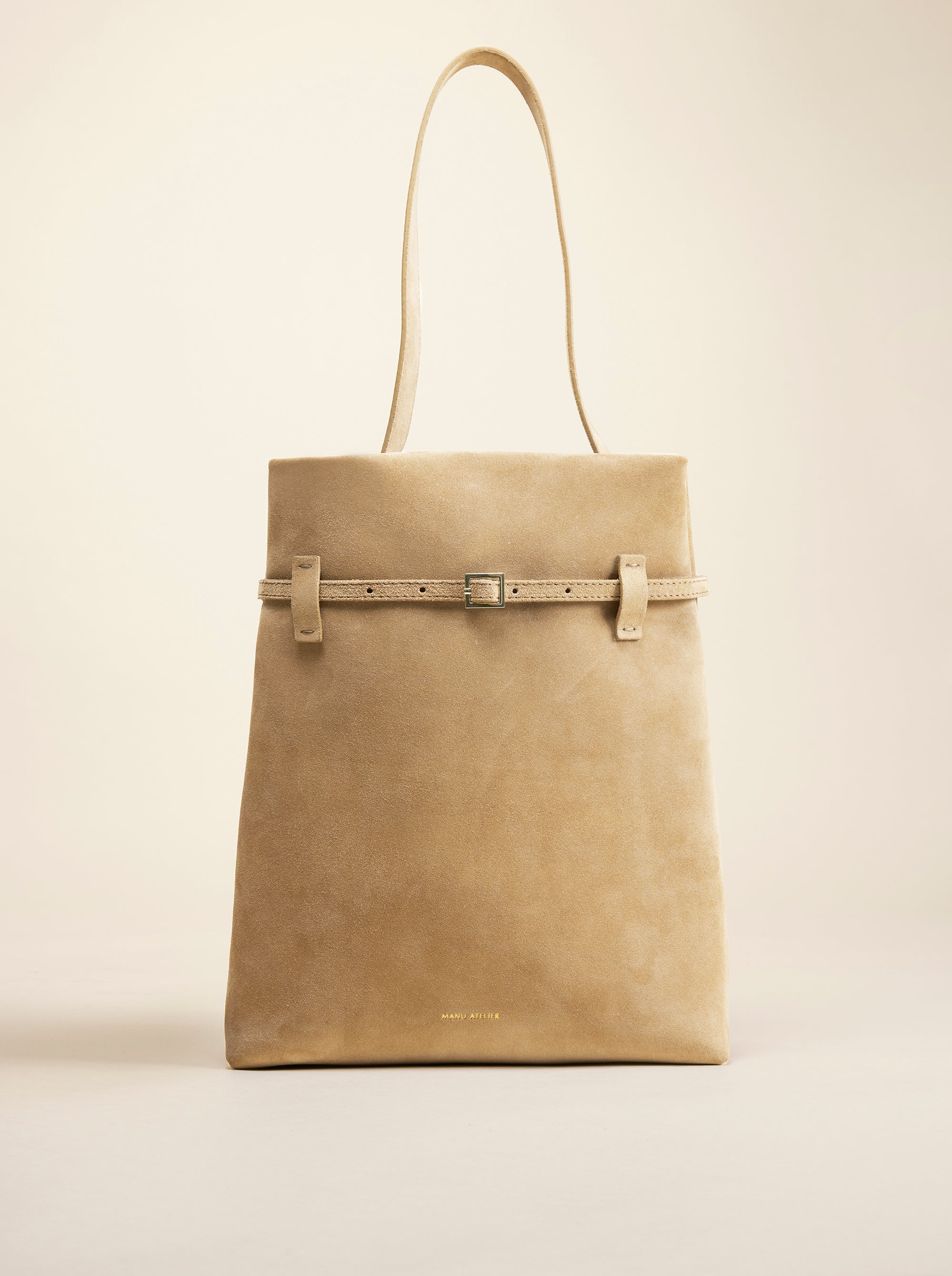 Tote du Jour Cachemiere Suede Butter Yellow Bag Front