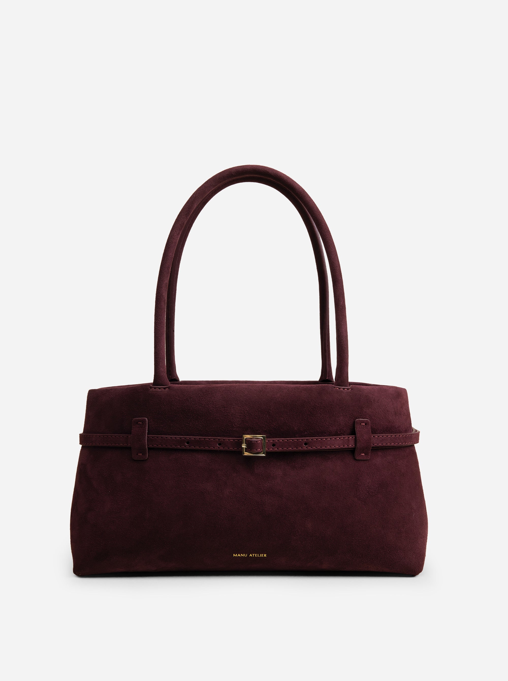 Le Cambon East West Merlot Suede Front