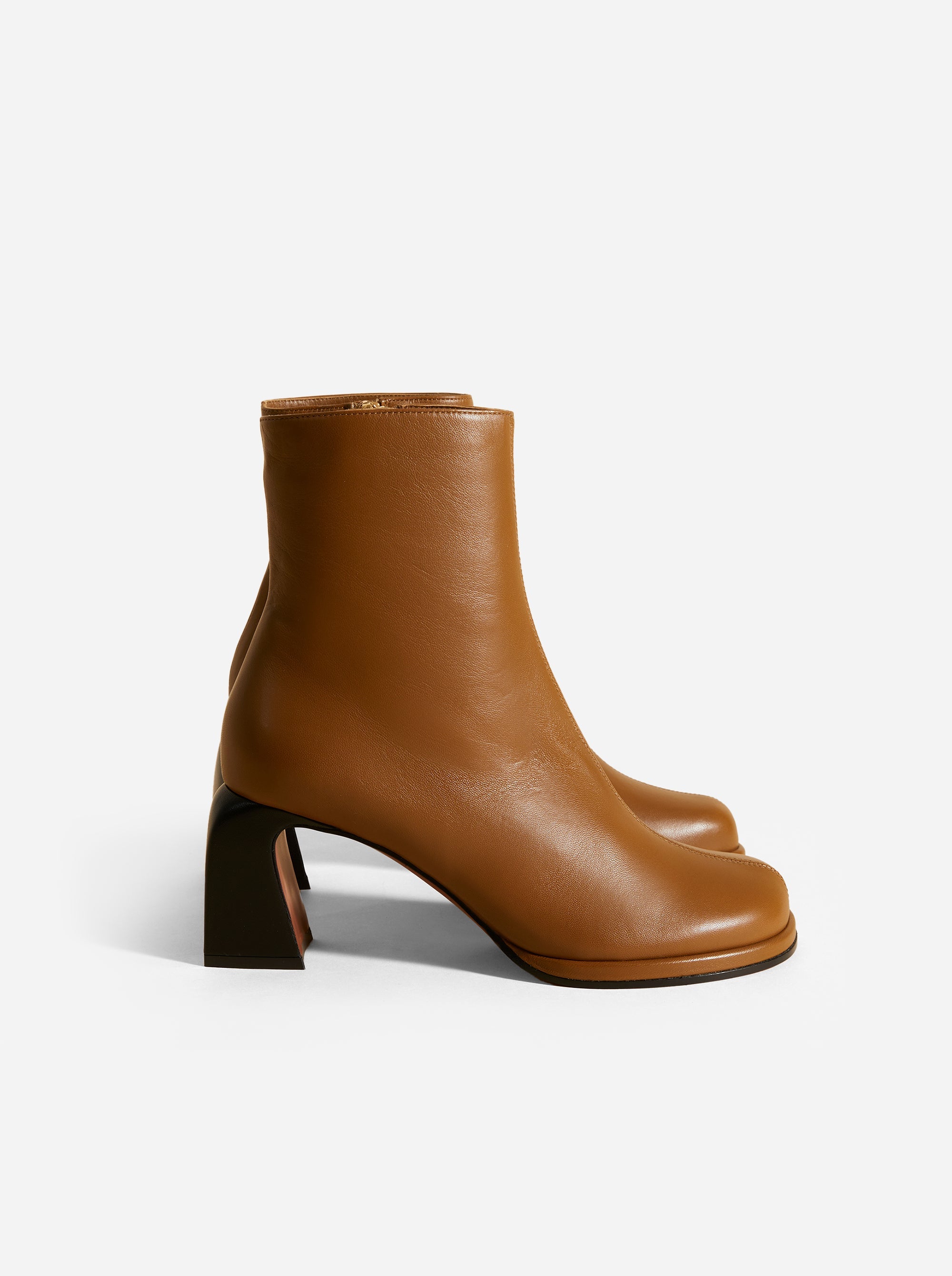 Chae Ankle Boots Mocha Soft Side