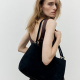 Eterno Black Suede on Model