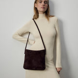 Fidele Deep Brown Suede on Model