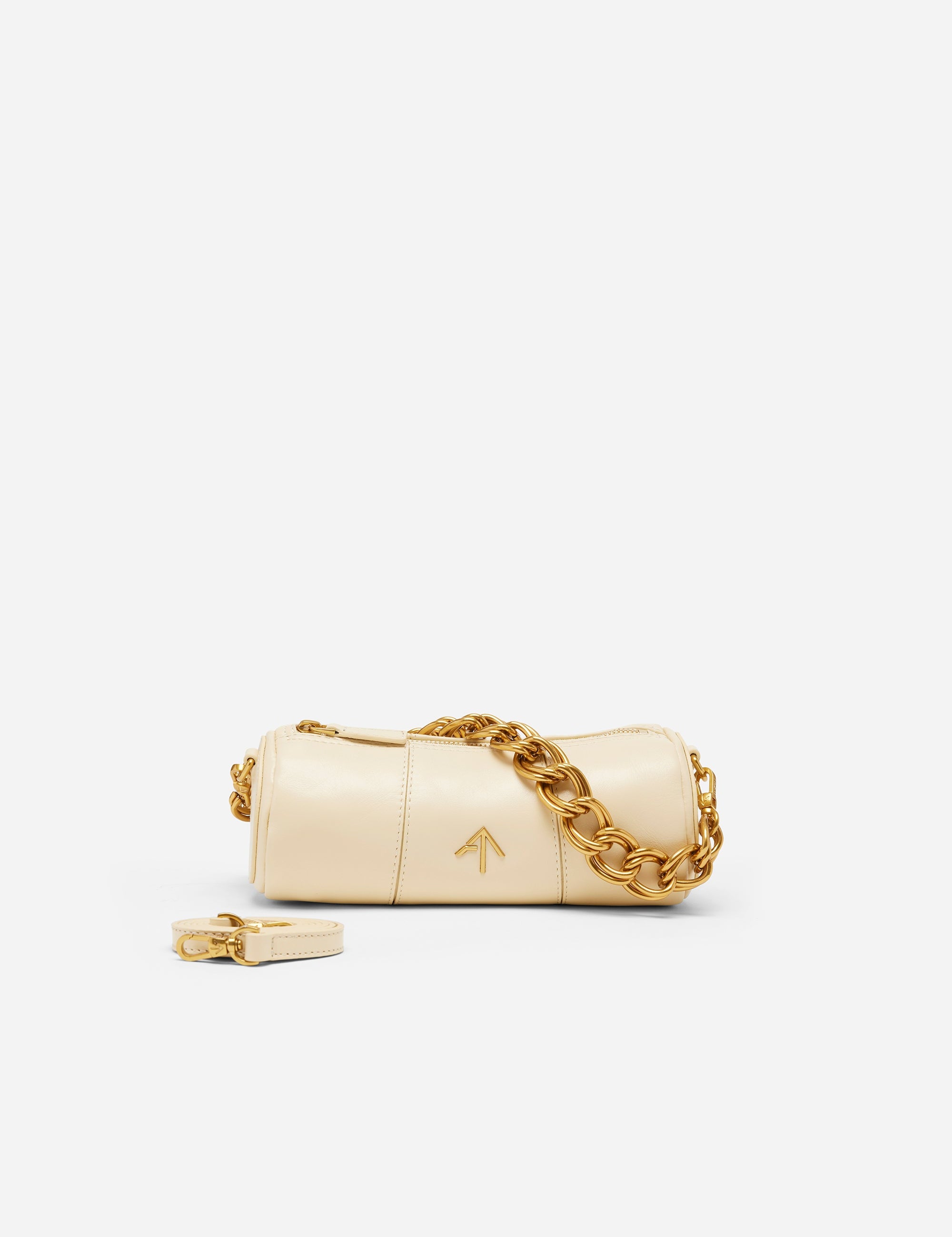 XX Mini Cylinder Soft Calf Leather Vanilla Front