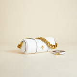 XX Mini Cylinder Soft Calf Leather White 2 