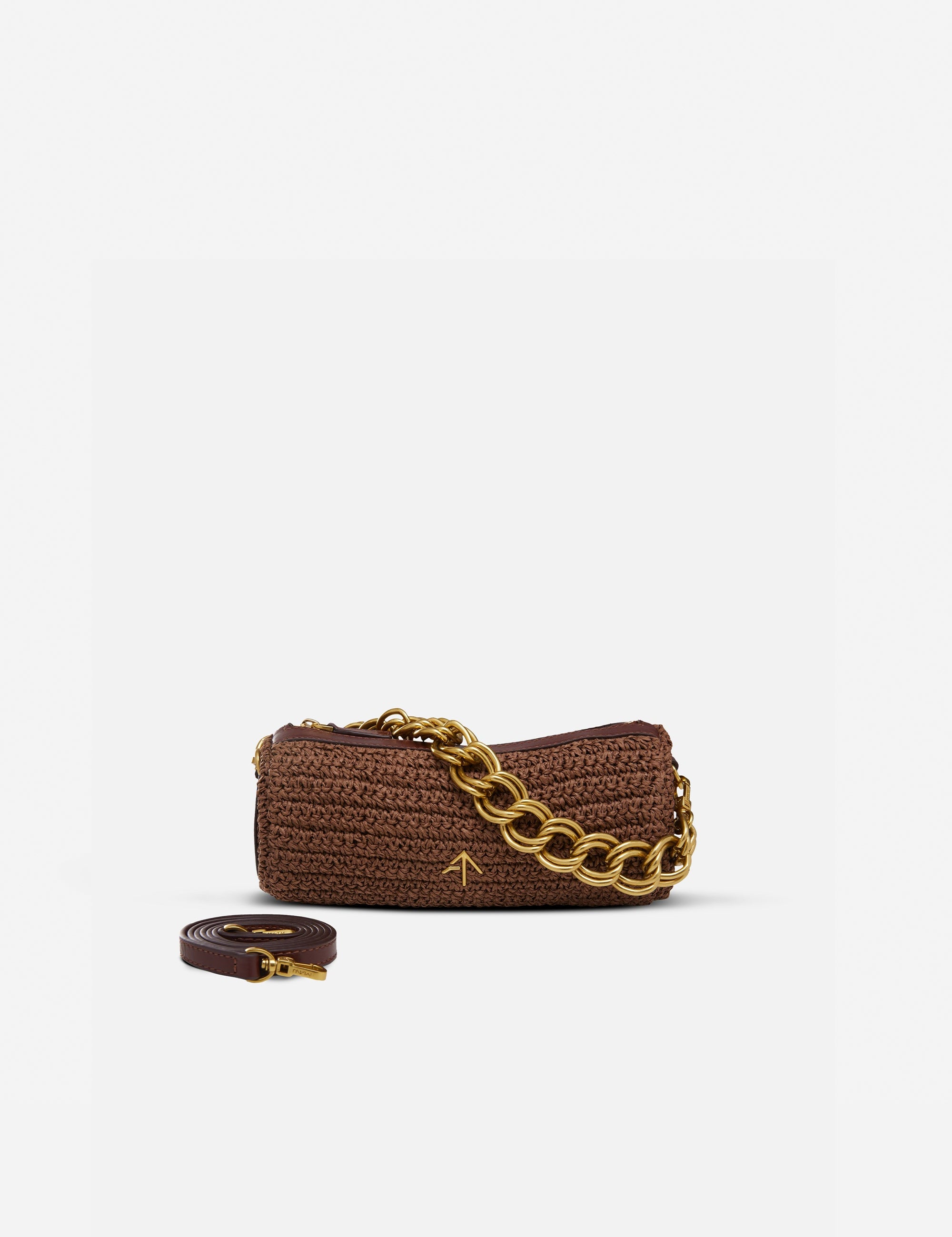 XX Mini Cylinder Reddish Brown Crochet