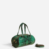 Hourglass Bowling Bag Green Snake Embossed  2