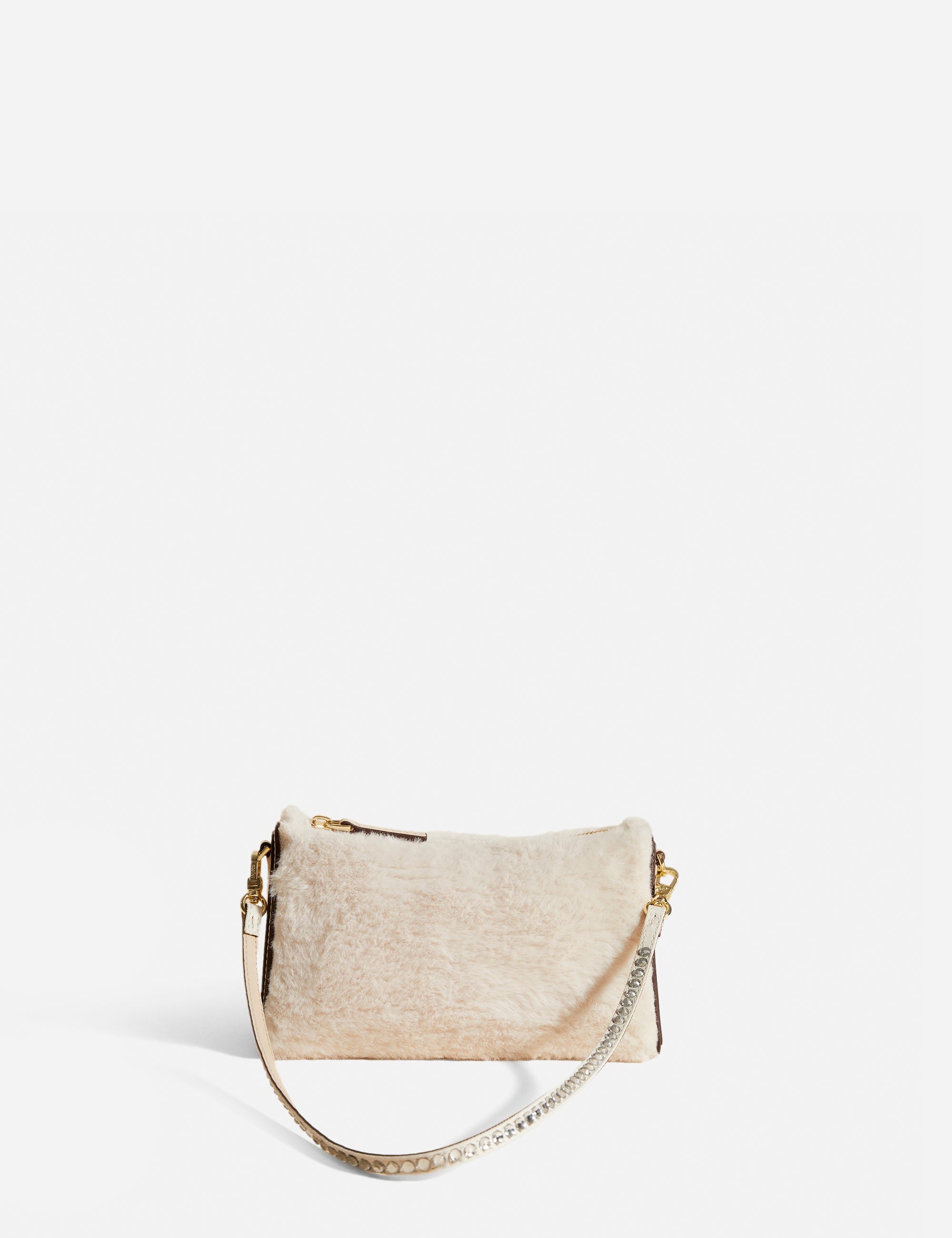 Mini Prism Ivory Faux Fur Front