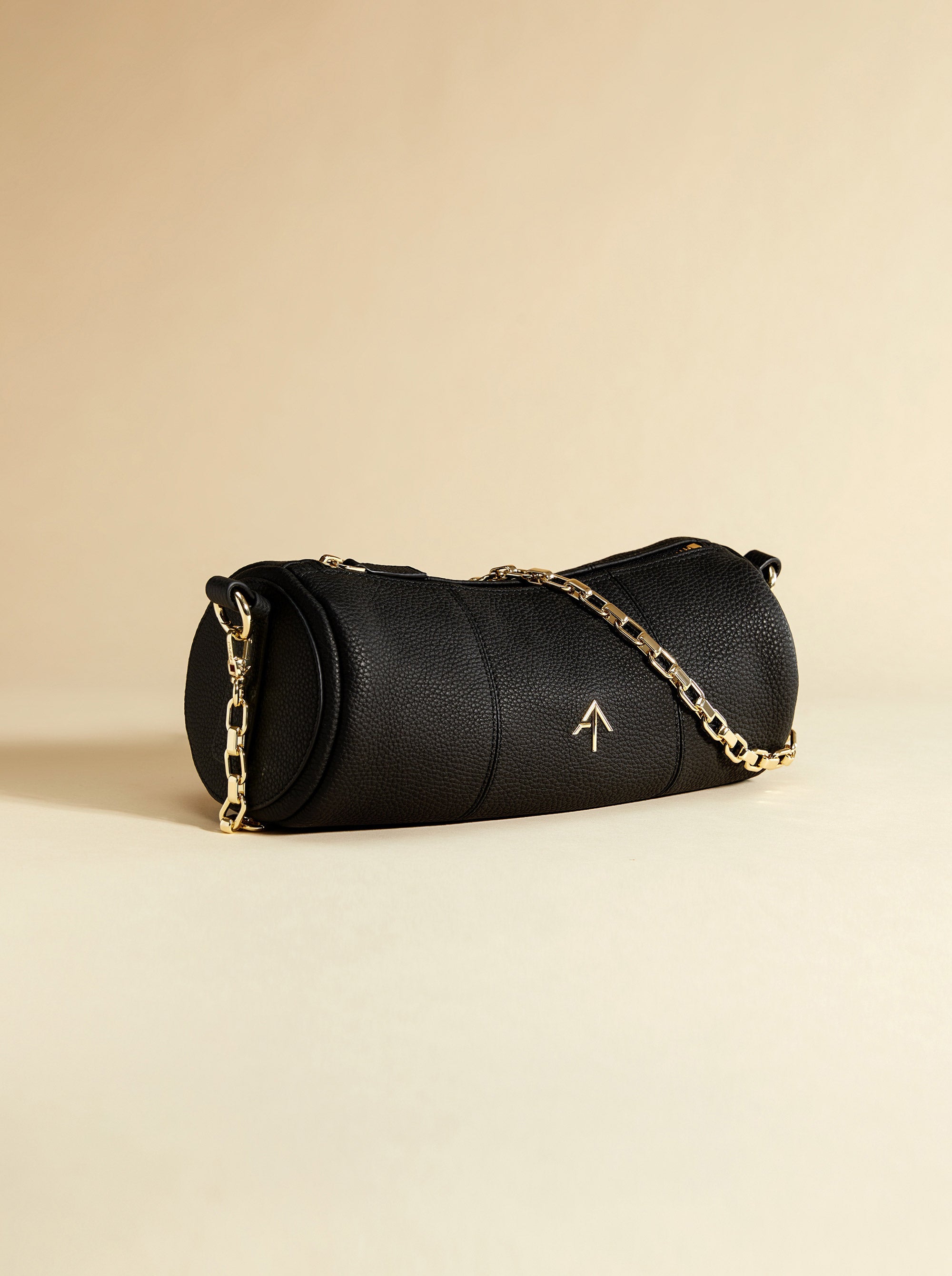 Cylinder Calf Skin Leather Black Side