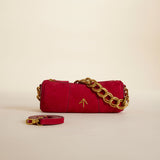 XX Mini Cylinder Red Suede