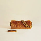 XX Mini Cylinder Shearling Soft Calf Leather Safari 