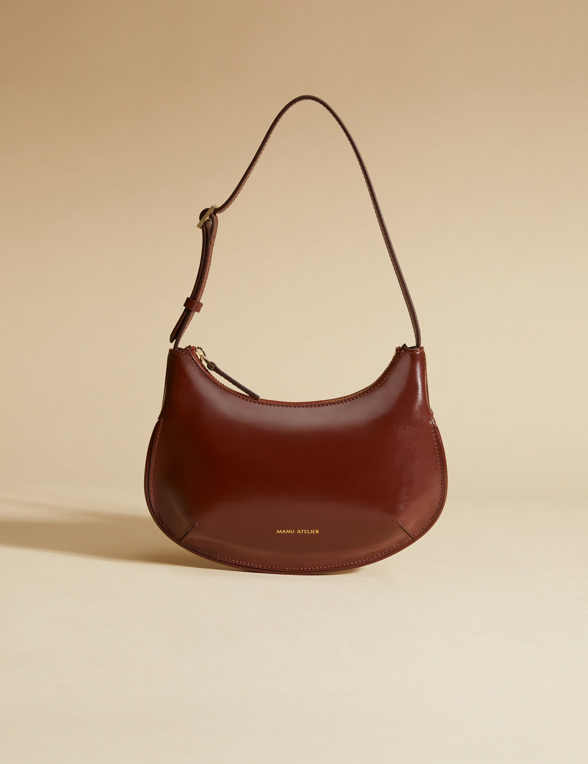 Ilda Vegetable Tanned Calf Leather Reddish Brown