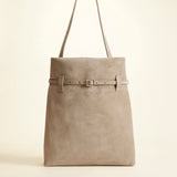 Tote du Jour Linen Suede Front