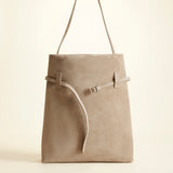 Tote du Jour Linen Suede Front Open
