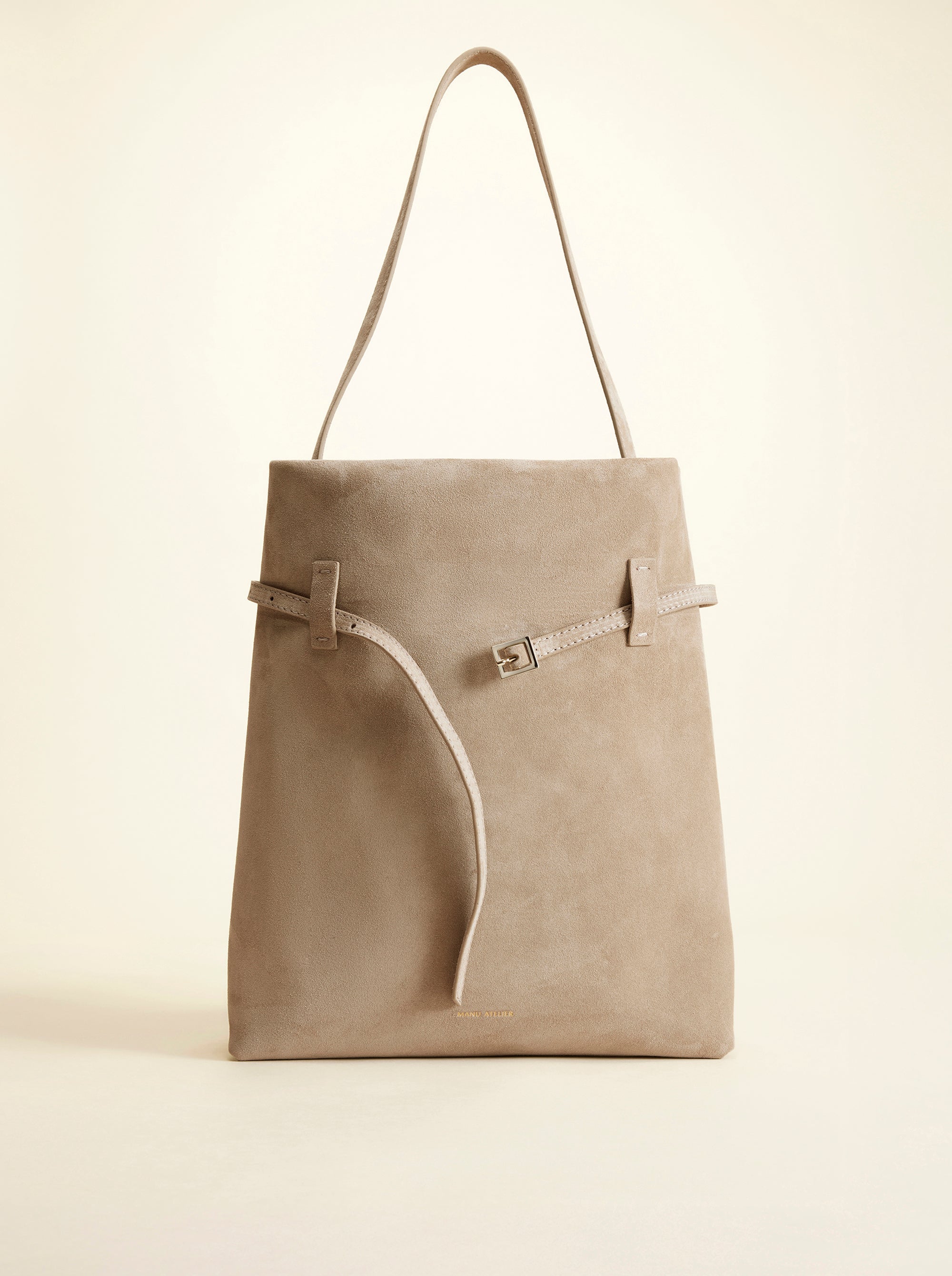 Tote du Jour Linen Suede Front Open