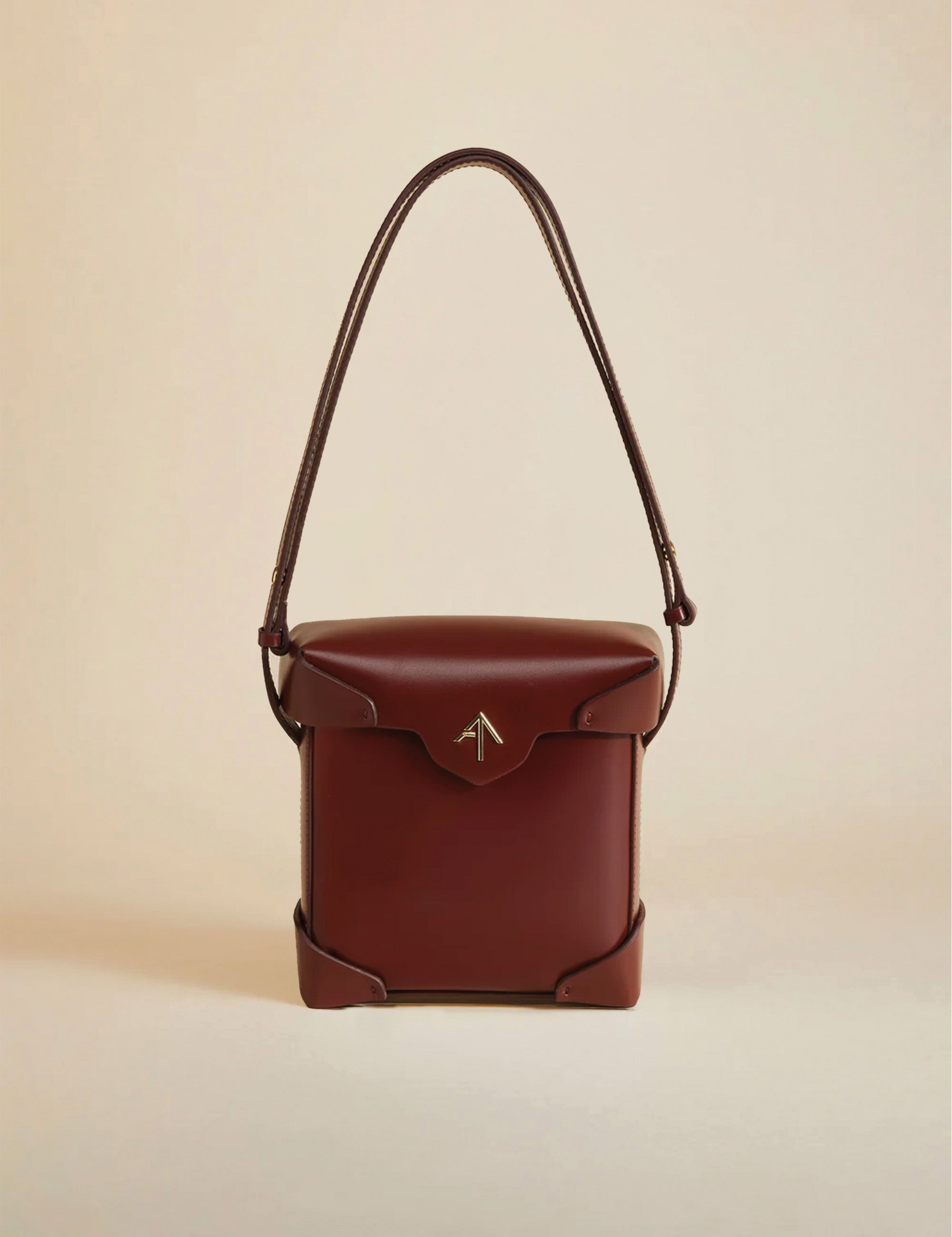 Mini Pristine Vegetable Tanned Calf Leather Reddish Brown 