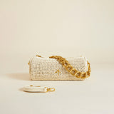 XX Mini Cylinder Handwoven Crochet Vanilla 