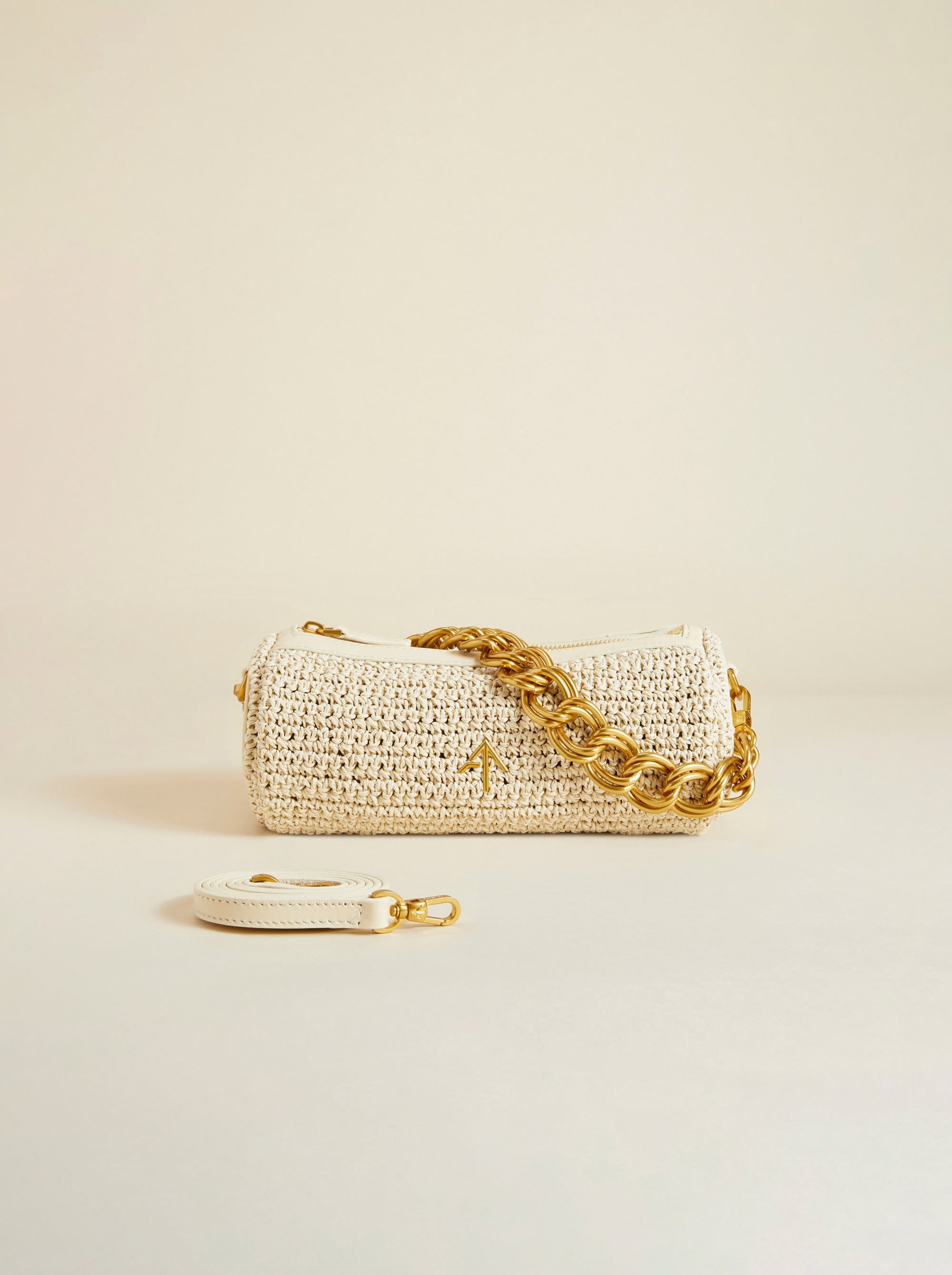 XX Mini Cylinder Handwoven Crochet Vanilla 