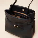 Mini Tote Du Jour Calf Skin Leather Black