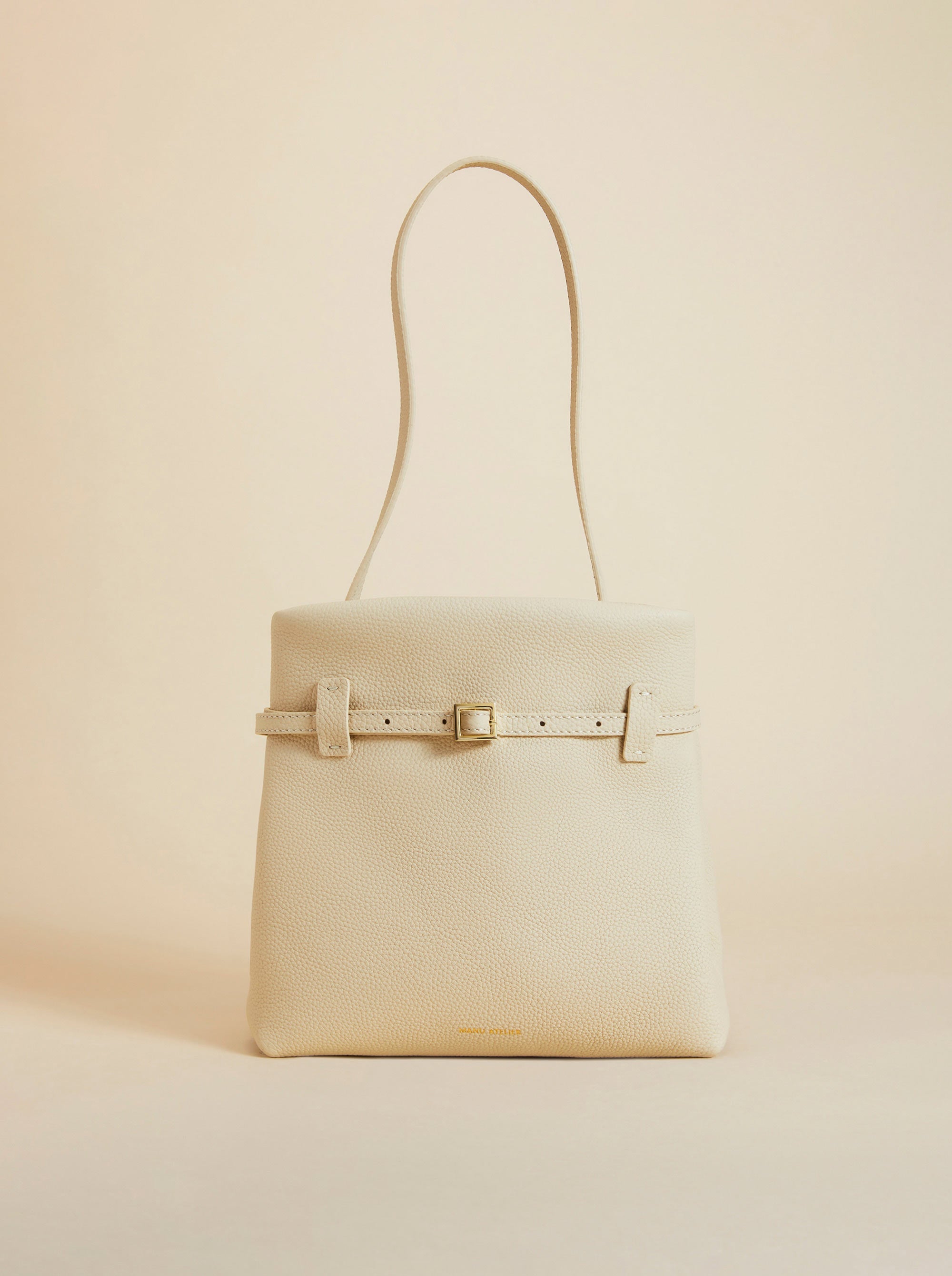 Mini Tote Du Jour Full Grain Calf Leather Vanilla 