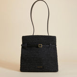 Mini Tote du Jour Black Crochet