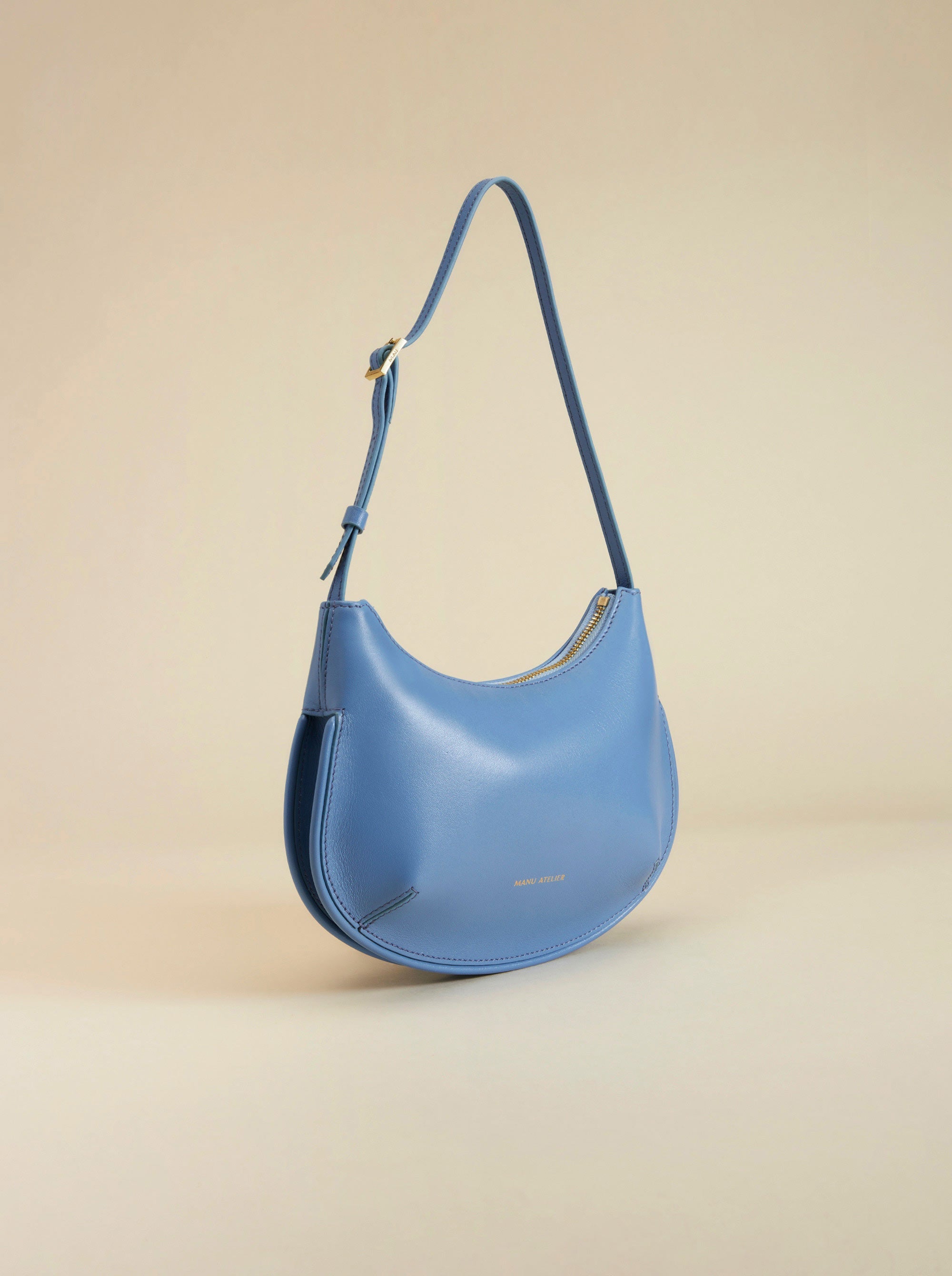 Ilda Soft Calf Leather Dusty Blue Side