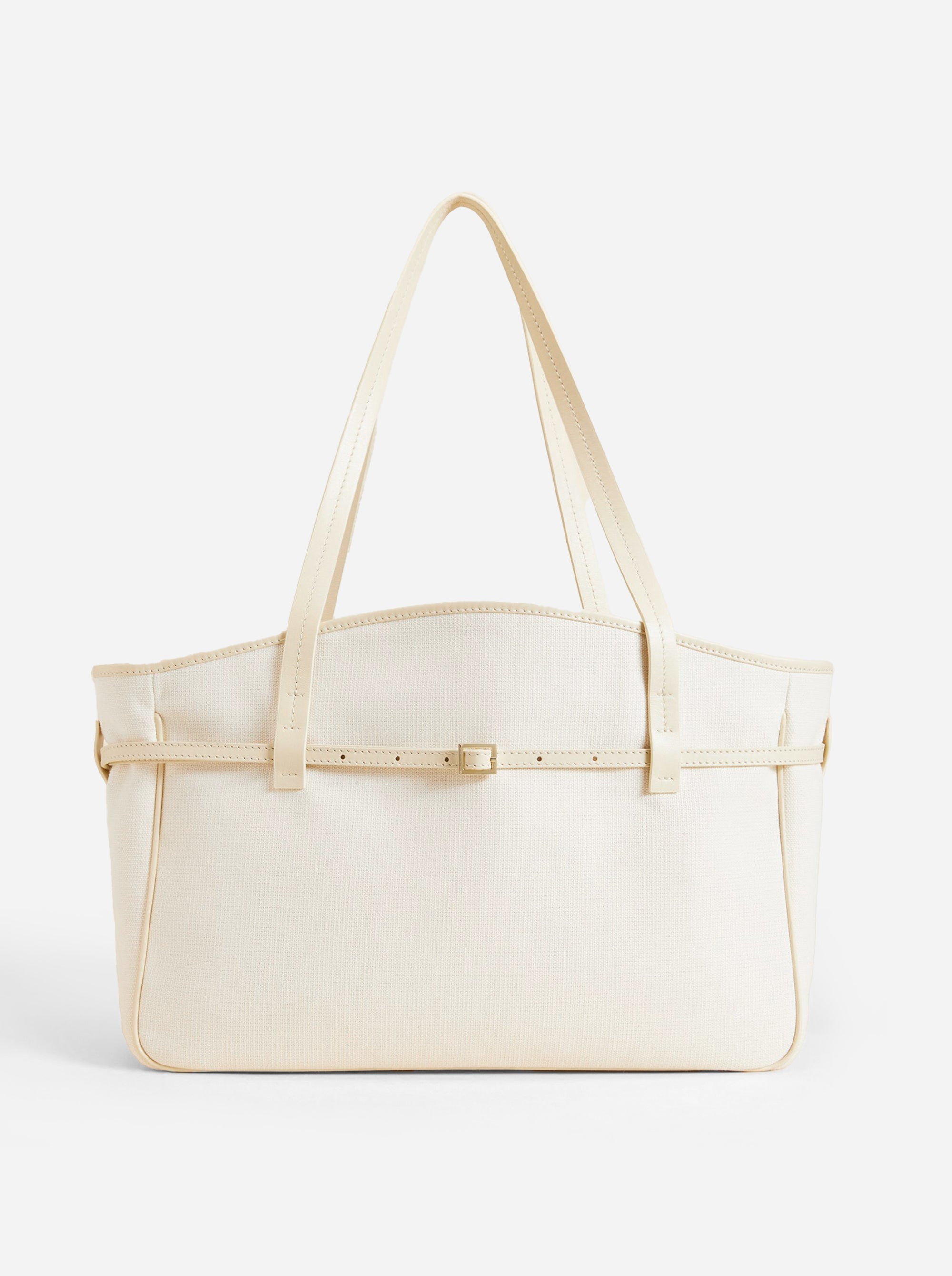 XL DU JOUR  CANVAS & SOFT CALF LEATHER VANILLA