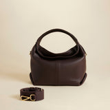 Mini Gala Calf Skin Leather Deep Brown 