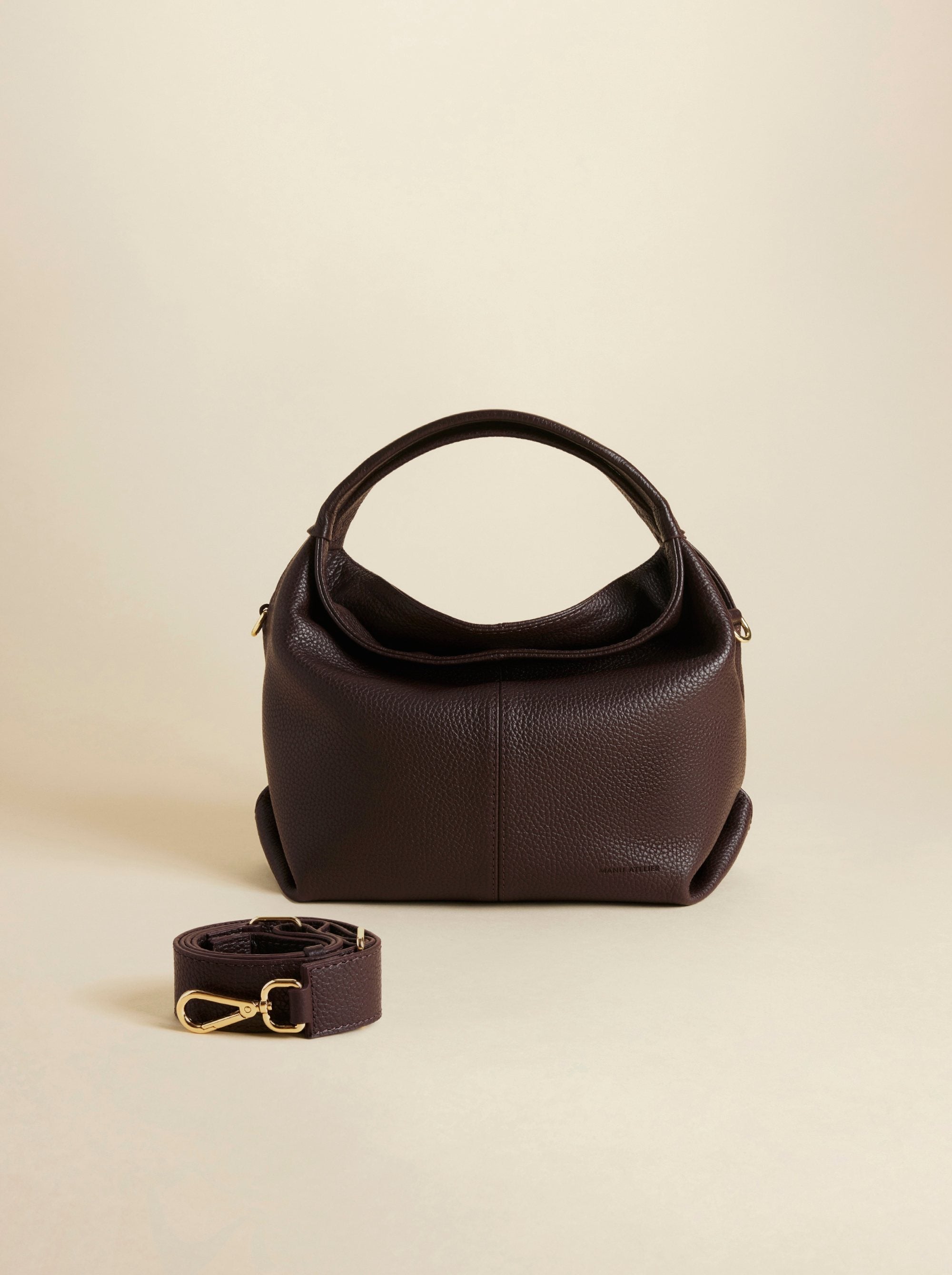 Mini Gala Calf Skin Leather Deep Brown 