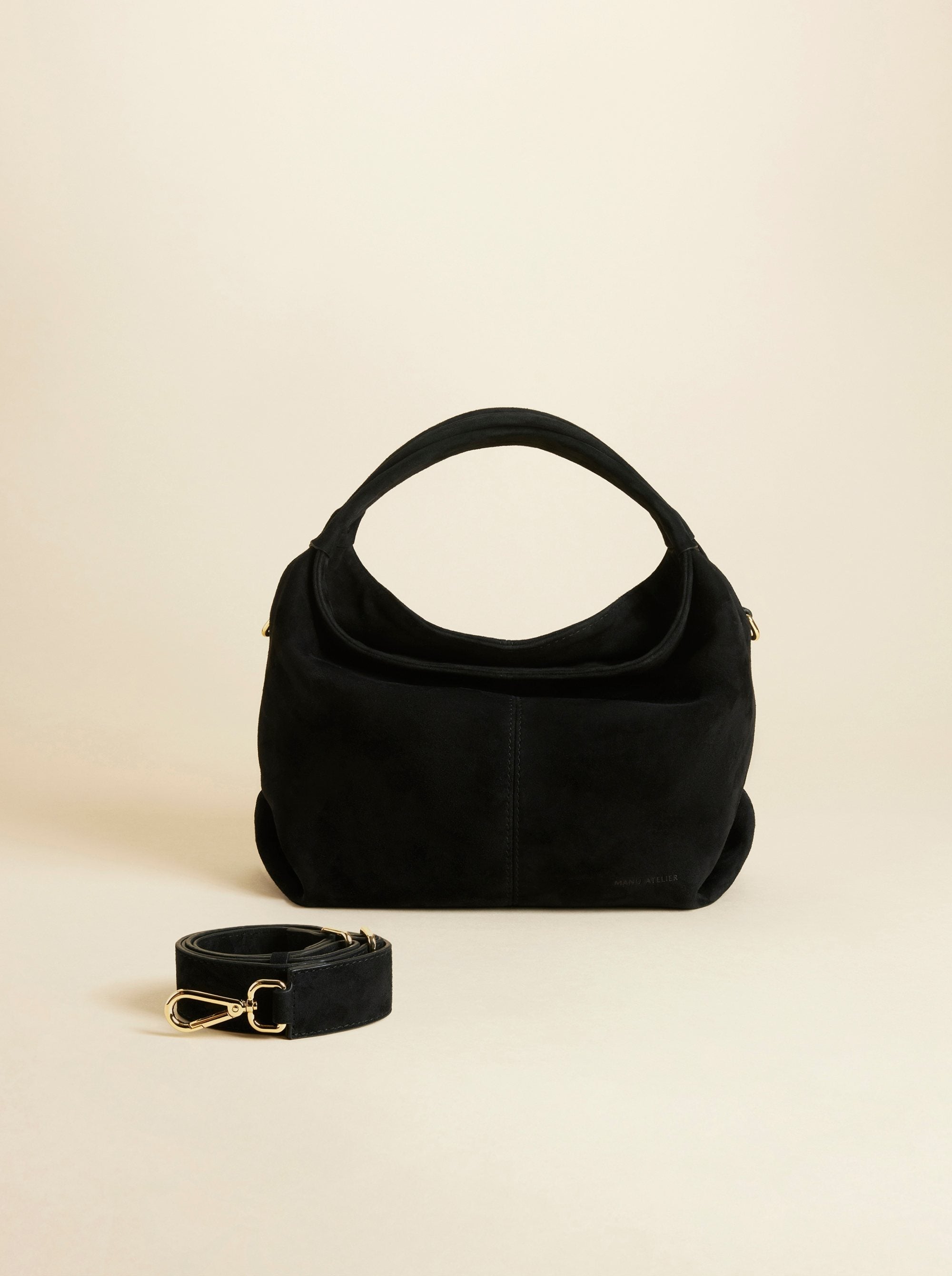 Mini Gala Suede Leather Black 