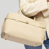 Le Cambon 35 Calf Skin Leather Vanilla with a model 