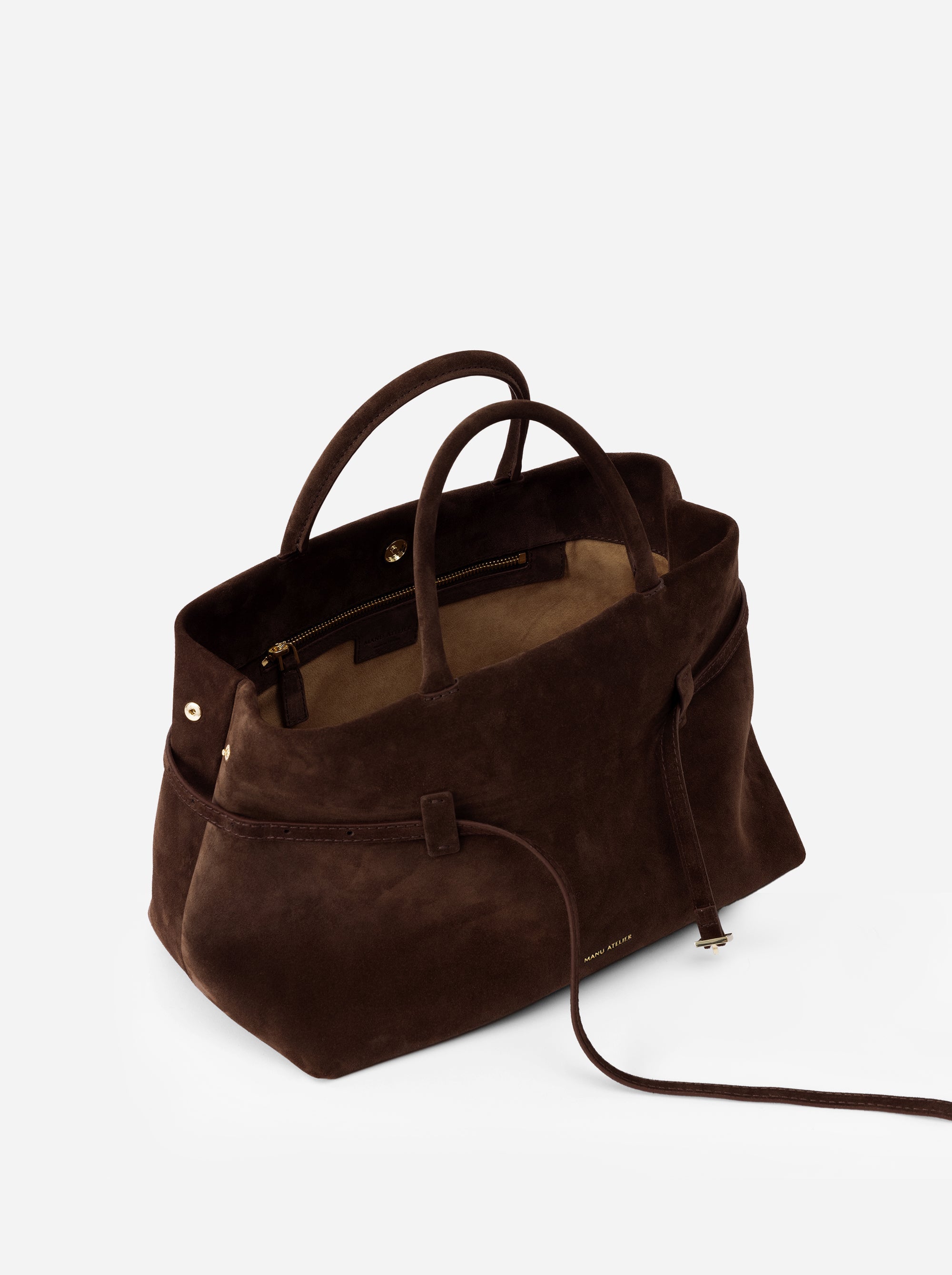 Le Cambon 35 Deep Brown Suede Open Inside