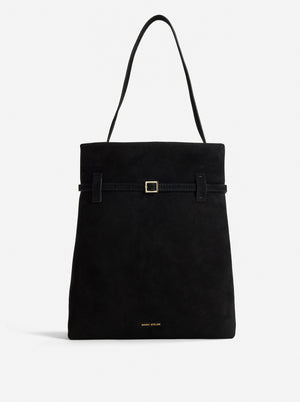 Tote du Jour Black Suede