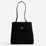 Mini Tote Du Jour Suede Leather Black