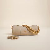 XX Mini Cylinder Full Grain Nubuck Leather Silk Grey 