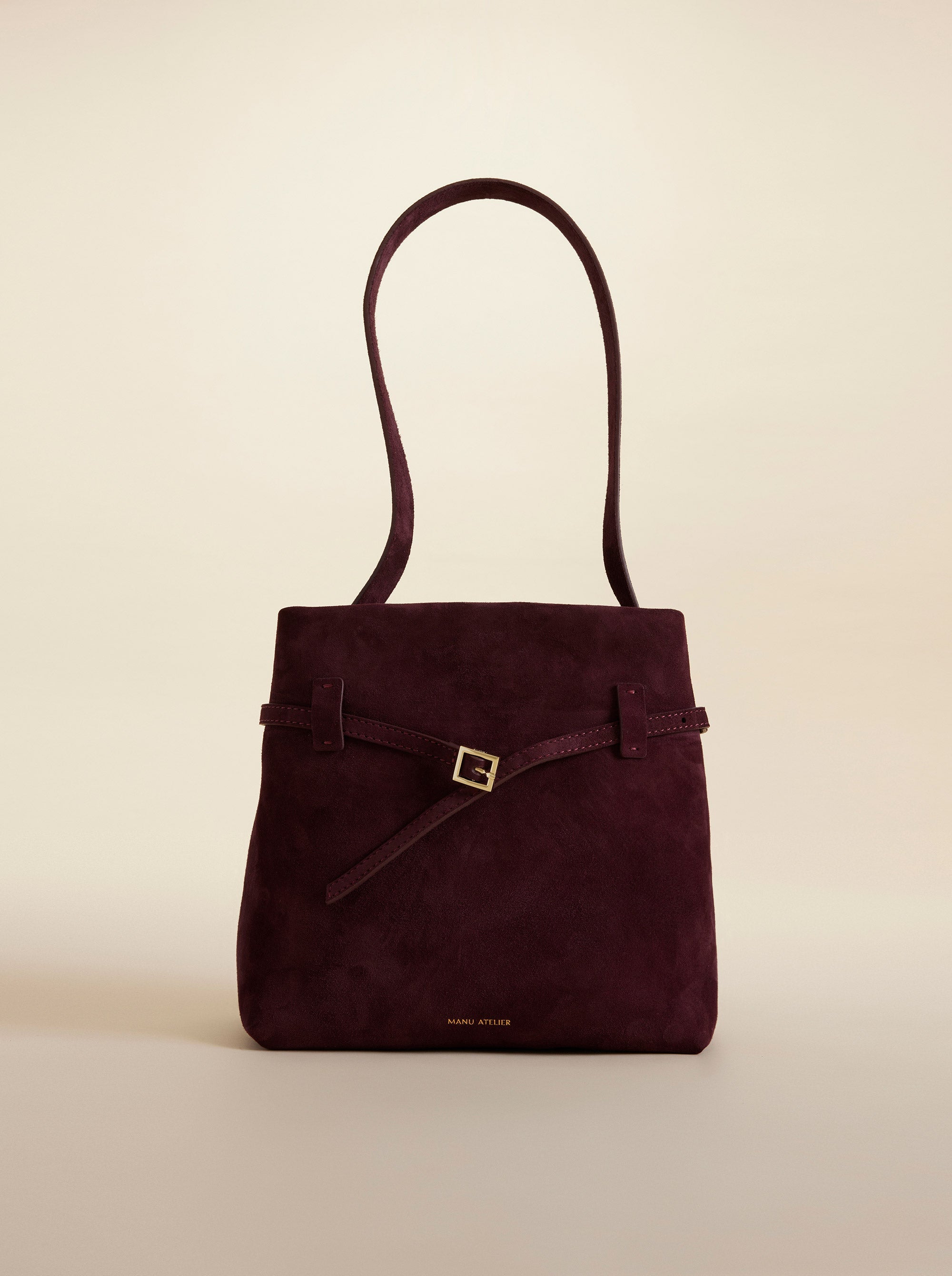 Mini Tote du Jour Suede Merlot 