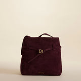 Mini Tote du Jour Suede Merlot 