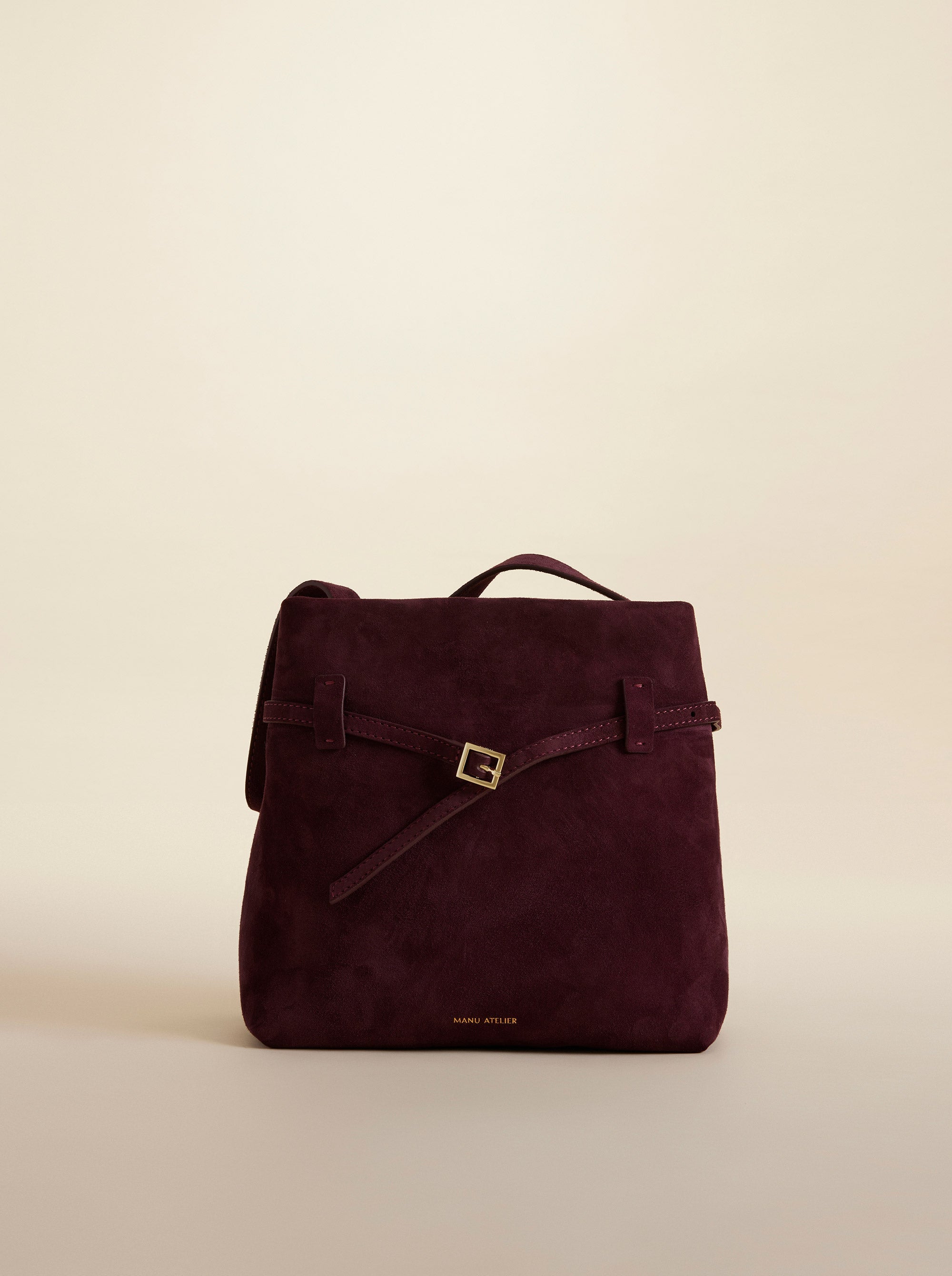 Mini Tote du Jour Suede Merlot 