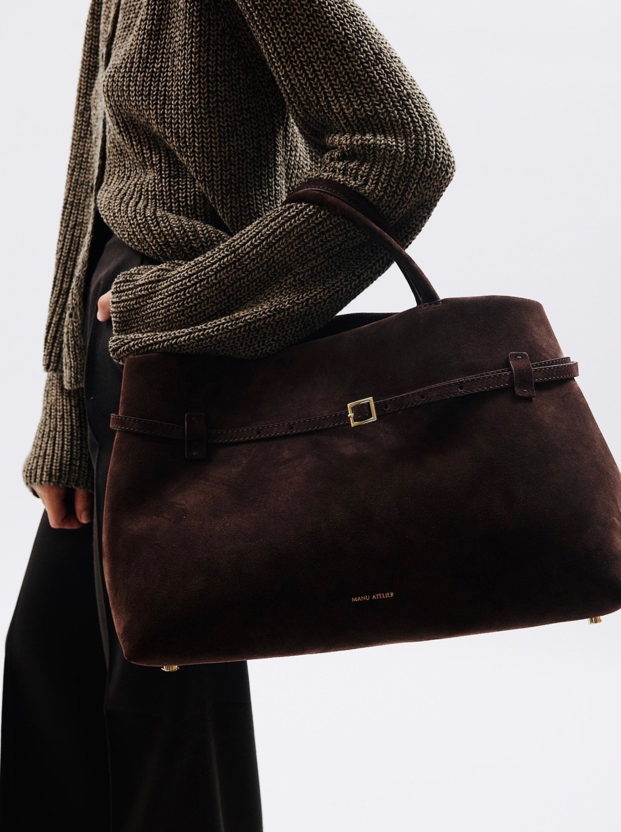 Le Cambon 40 Deep Brown Suede on model