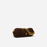 XX Mini Cylinder Deep Brown Suede
