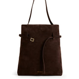 Tote du Jour Deep Brown Suede