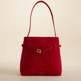 Mini Tote du Jour Red Suede 