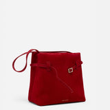 Mini Tote du Jour Red Suede