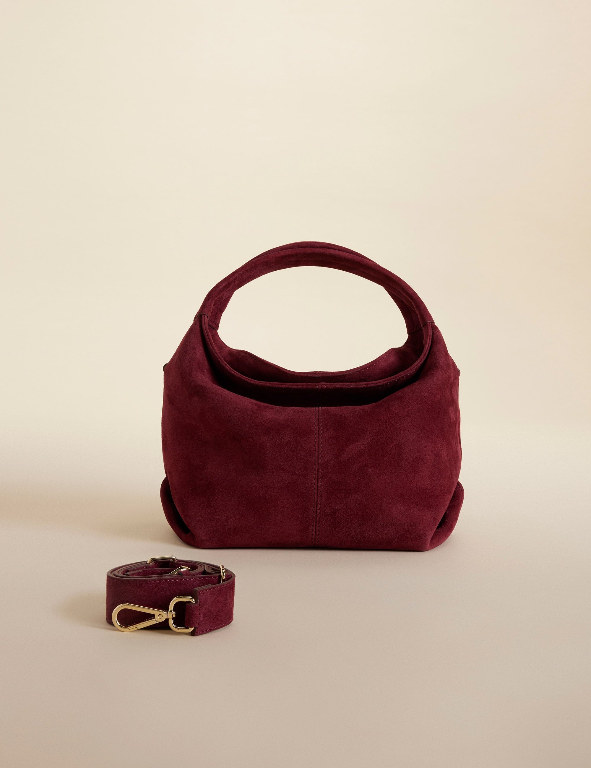 Mini Gala Suede Burgundy
