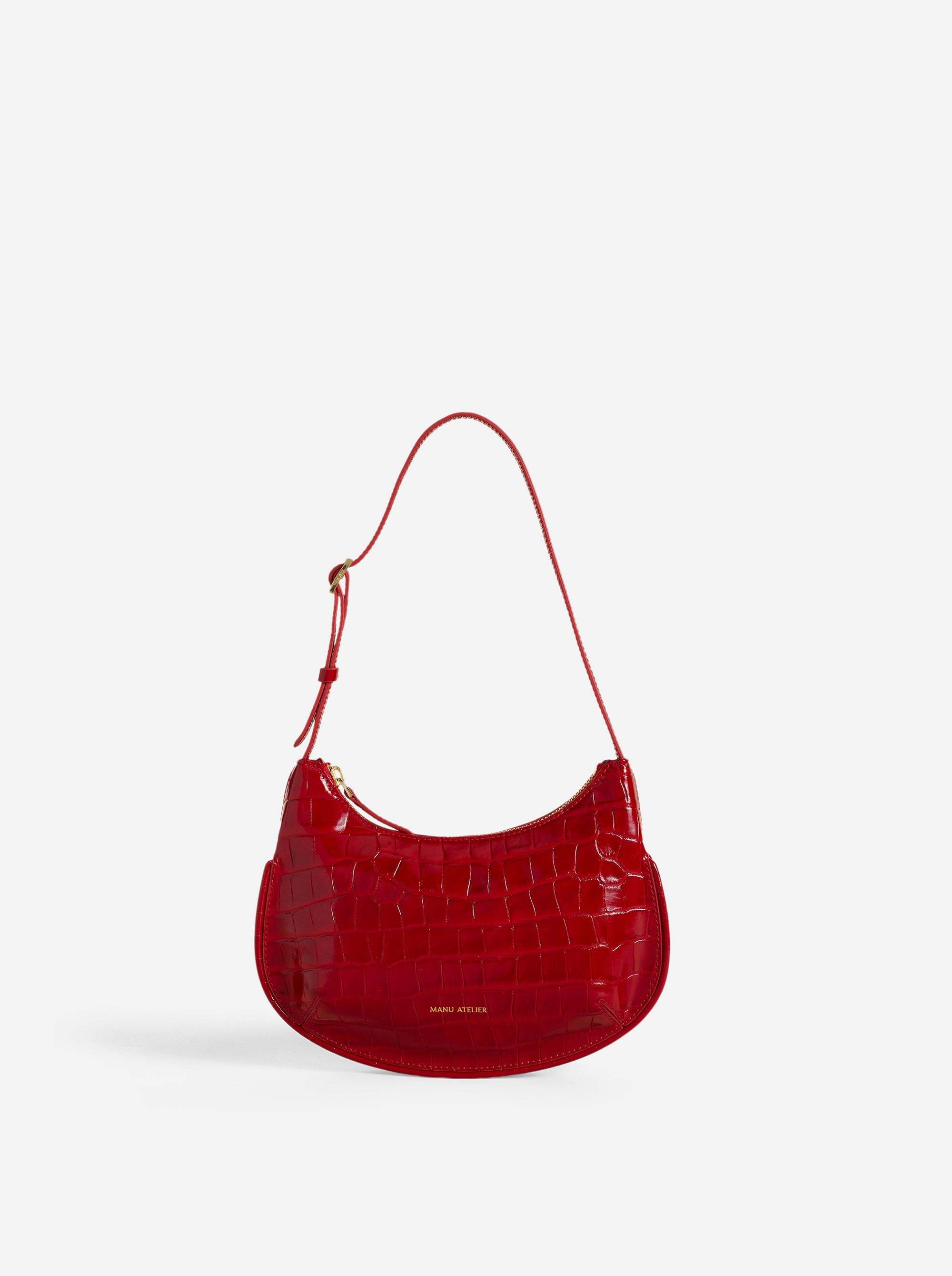 Ilda Croc Embossed Red