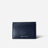 Manu Cardholder Navy Gold Embossed Soft
