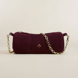 Cylinder Merlot Suede Front