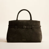 Le Cambon 35 Tobacco Green Suede Front