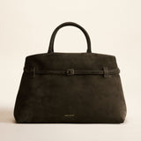 Le Cambon 40 Tobacco Green Suede Front